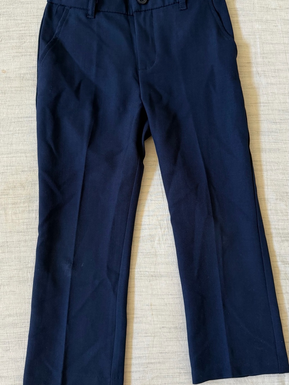 Gymboree Boys Navy Pleated Dress Pants with adjustable waist 4T